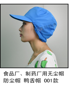 食品廠無(wú)塵帽 001款