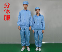 防靜電無塵分體服 翻領(lǐng)
